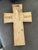 Brown Wood Wall Cross With Ornate Silver Overlay For Sale - Image 8 of 8
