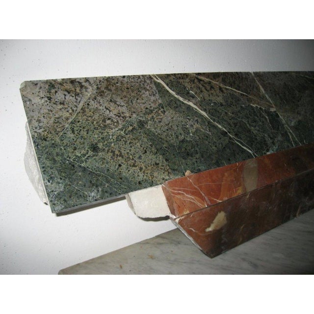 Antique Marble Corner Fireplace, 1920s-1930s For Sale - Image 11 of 16