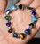 Vintage Mexican 950 Sterling Silver Multi Gemstone Tennis Bracelet For Sale - Image 14 of 17