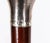 Antique Silver and Snakewood Watch Opera Cane, 1800s For Sale - Image 13 of 17