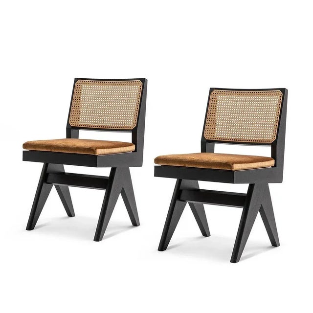 Chair designed by pierre jeanneret circa 1950, relaunched in 2019. Manufactured by cassina in italy. This chair is one of...