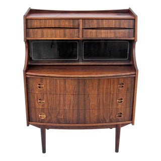 Rosewood Writing Desk by G. Falsig for Möbelfabrik Holstebro, 1960s For Sale