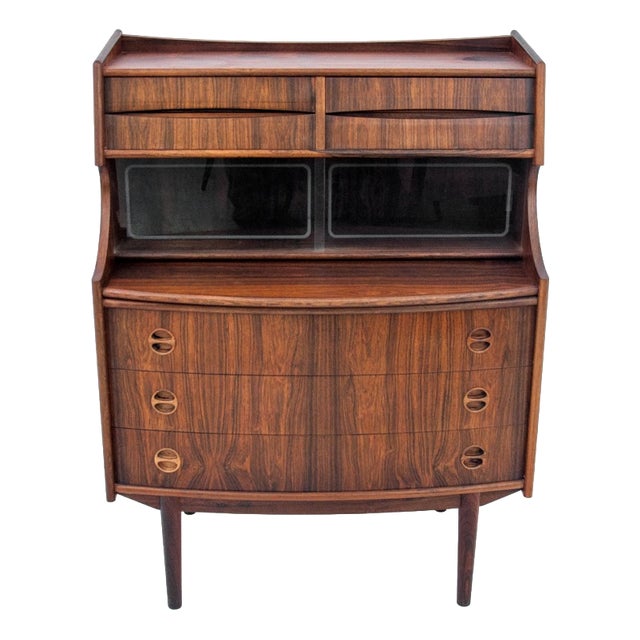 Rosewood Writing Desk by G. Falsig for Möbelfabrik Holstebro, 1960s For Sale