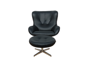 Set of Mid-Century ML 214 Lounge Chair with Ottoman by Illum Wikkelsø for Mikael Laursen, 1960s