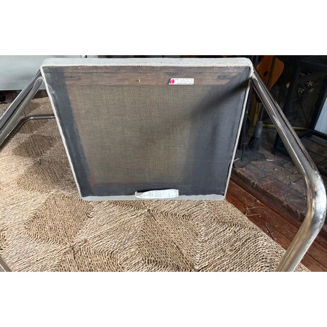 Mid Century Knoll International Brno Tubular Chrome Cantilever Chairs - Signed and Dated 1979 For Sale - Image 12 of 15