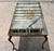Mid 20th Century French Bronze, Iron and Églomisé Glass Coffee Table With Greek Key Frieze For Sale In New York - Image 6 of 8