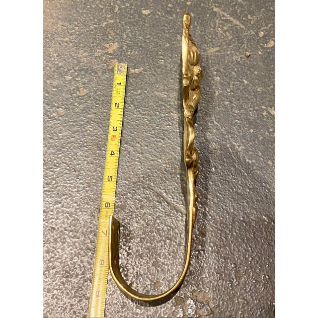 19th Century Vintage French Style Floral Design Curtain Tie Backs For Sale - Image 5 of 6