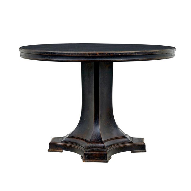 Rococo Swedish Art Deco Painted Center Table by Aktiee Bolaget Mobilia, 1930 For Sale - Image 3 of 9