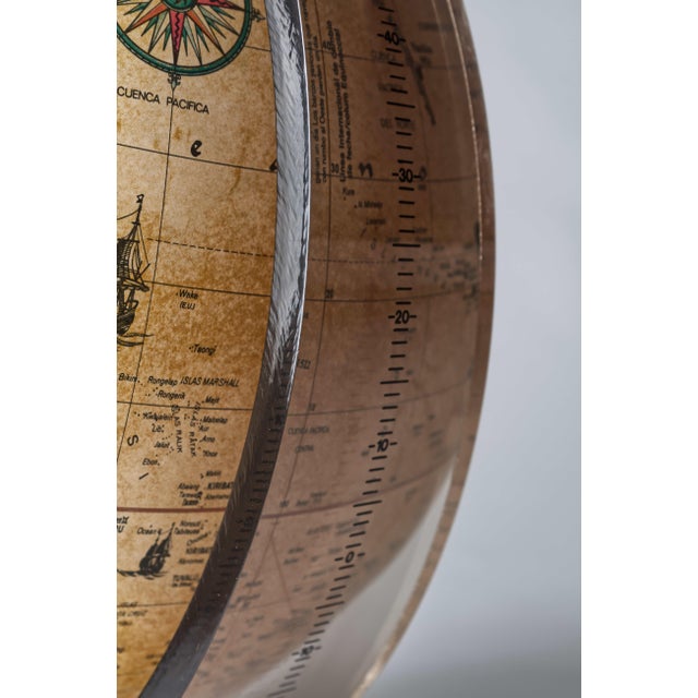 Danish Illuminated World Globe Table Lamp by Scan-Globe A/S, 1990 For Sale - Image 10 of 12