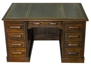 Edwardian Walnut Desk, 1890s