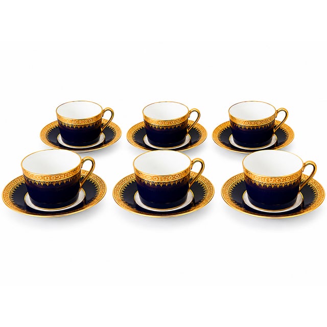 Limoges Porcelain Tea and Coffee Service, 1980s, Set of 22 For Sale - Image 9 of 13