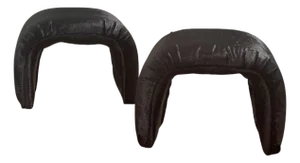 1970s Postmodern Springer Style Rabbit Fur Waterfall Benches - A Pair