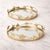 Contemporary Floral Sculpted Mirror Tray (Set of 2) For Sale - Image 3 of 5