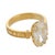 Mid 20th Century Gia 3.04 Carat Old Mine Cut Diamond 18k Yellow Gold Engagement Ring, Size 6 For Sale - Image 4 of 6