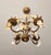 Vintage Shabby Chic Florentine Pendant Lamp Four-Armed with Gold-Tone Porcelain Roses, 1960s For Sale - Image 18 of 18