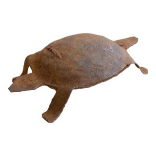 Vintage African Iron Turtle For Sale