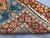 Blue and Rust Red Kazak Wool Runner Rug, Tribal Hallway Rug, 2'6" X 10'6" For Sale - Image 16 of 17