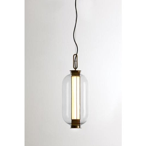 Bronze and Grey Glass Bai T Ba Ba Lamp by Neri & Hu for Parachilna For Sale - Image 4 of 9