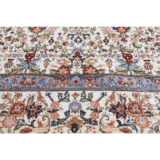 Textile Vintage Qum Rug 7'2'' x 10'5'' For Sale - Image 7 of 11