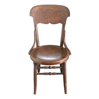 Antique Sheboygan Chair Co. Bentwood Oak Side Chair, Circa 1900–1920 For Sale
