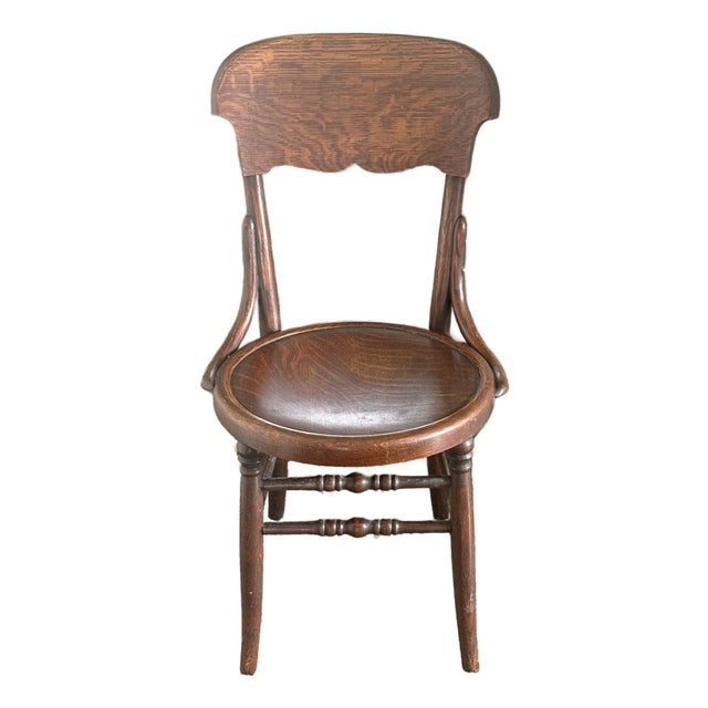 Antique Sheboygan Chair Co. Bentwood Oak Side Chair, Circa 1900–1920 For Sale