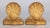 Gold Neoclassical Italian Borghese Gilt Plaster Shell Bookends - a Pair For Sale - Image 8 of 8