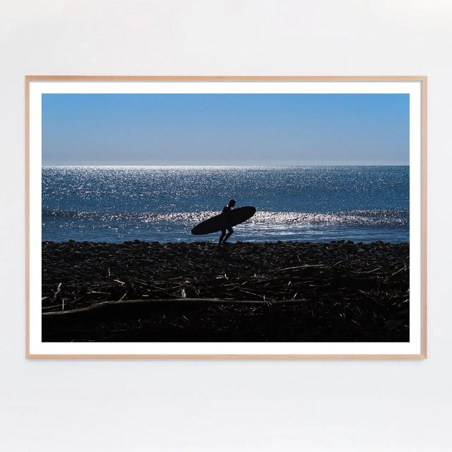 Contemporary 'Silhouette' Mark Frohman Surf Seascape Photograph - 60" X 40" For Sale - Image 3 of 6