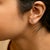 Haus of Brilliance 10K White Gold 1/10 Cttw Diamond 'E' Initial Stud Earring For Sale - Image 4 of 5