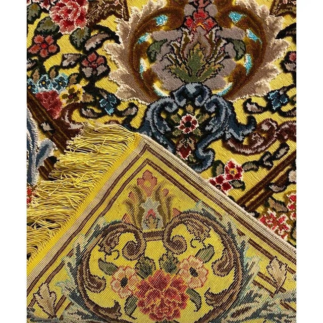 Traditional 1980s Old Persian Tabriz Area Rug 5’0″ X 7’0″ For Sale - Image 3 of 11