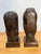 Wood 1940s Signed Silva Art Deco Carved Wood Busts - A Pair For Sale - Image 7 of 11