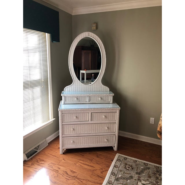 Vintage Henry Link Dresser And Mirror Vanity With Drawers Chairish