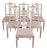 Swedish Gustavian Style Lindome Dining Chairs, 1960s, Set of 6 For Sale