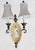 French Vintage Iron 2 Arm French Style Wall Sconce Lamp For Sale - Image 3 of 6