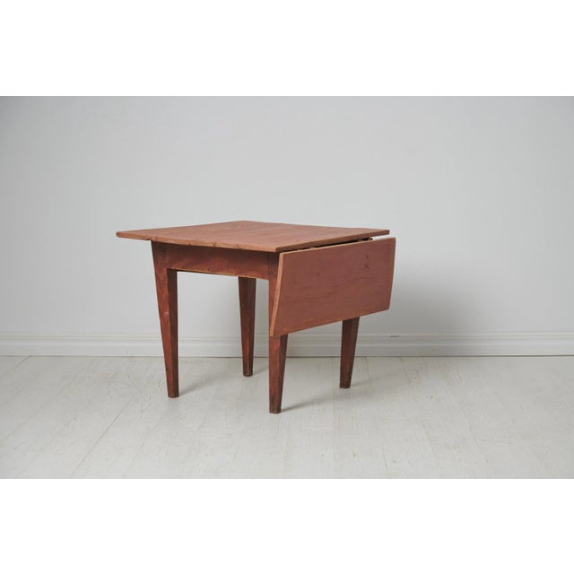 Antique Small Swedish Folk Art Table For Sale - Image 6 of 11