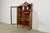 Antique Victorian Carved Tiger Oak Side-by-Side Bookcase With Drop Front Secretary Desk by Larkin Co., Circa 1900 For Sale In South Bend - Image 6 of 16