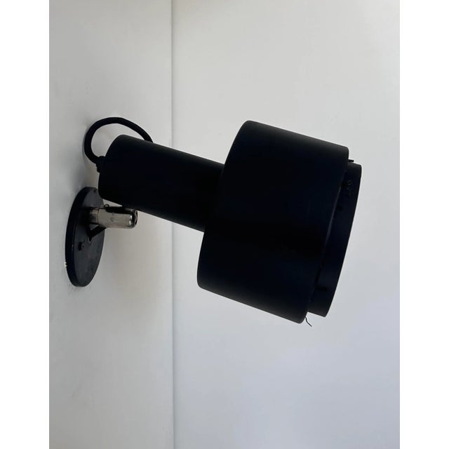 Black Vintage Wall Lights in Black Lacquered Metal from Louis Poulsen, 1970s For Sale - Image 8 of 10