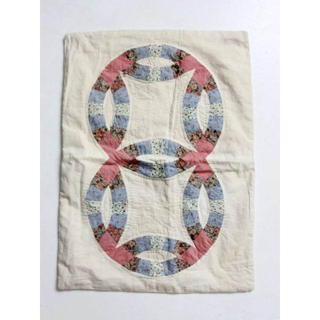 Textile Vintage Quilt Pillow Sham Case For Sale - Image 7 of 10