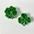 This pair of Trompe L’Oeil style Salt and Pepper Shakers are Shamrocks. They have a majolica high gloss finish over a deep...