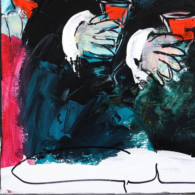 Finally Friday - Bold Delightful Figurative Painting Original Artwork by Gerdine Duijsens For Sale - Image 4 of 8