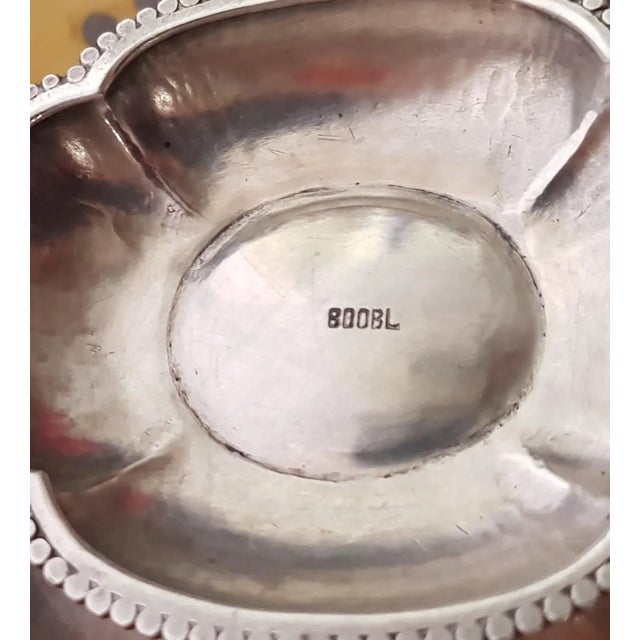 800 Silver Tea Service with Tray, Set of 4, in Very Good conditions. Designed 1890 to 1919