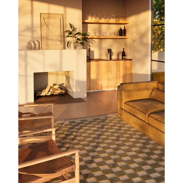 Momeni Willow Green Hand Woven 2'6" X 8' Runner For Sale - Image 10 of 10