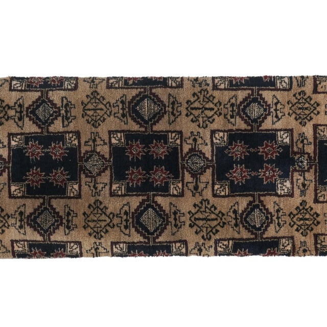 1960s 1960s Vintage Brown Turkish Tulu Rug 2'11'' X 6'4'' For Sale - Image 5 of 13