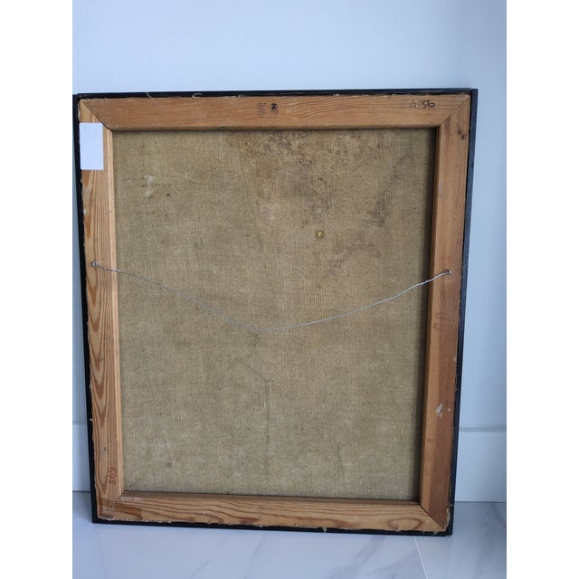 1947 Interior Oil Painting on Linen by Swedish Artist Ulla Borgstrom For Sale - Image 17 of 17