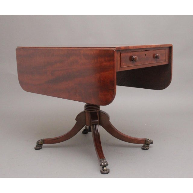 19th Century Mahogany Pembroke Table, 1840s For Sale - Image 13 of 14