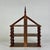 Brown Unusually Marvelous Antique House Shaped Folk Art Primitive Spool Tri-Level Wooden Wall Shelf Unit For Sale - Image 8 of 11