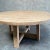 Custom Made Reclaimed Elm Wood Round Dining Table For Sale In Los Angeles - Image 6 of 11