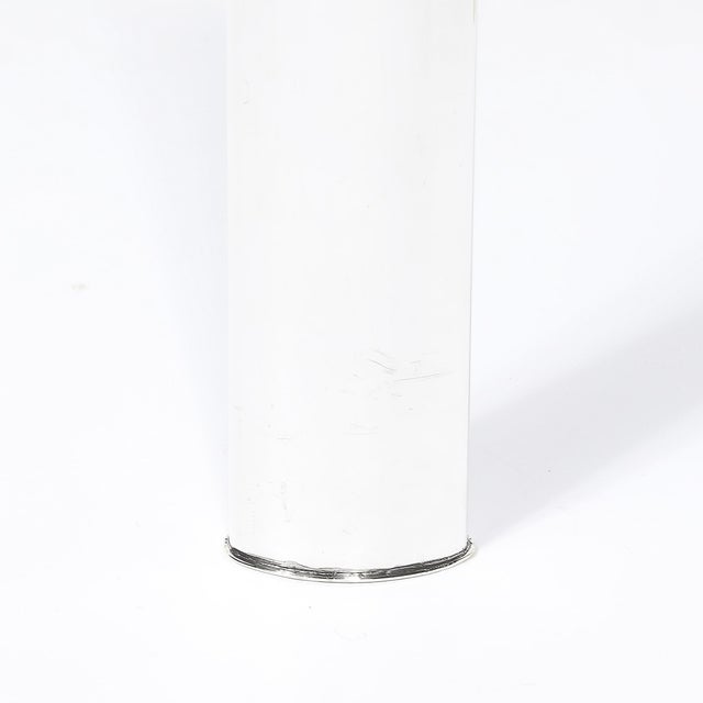 Mid-Century Modernist Silver Plated "Giselle" Bud Vase Signed Sabbatini For Sale In New York - Image 6 of 11