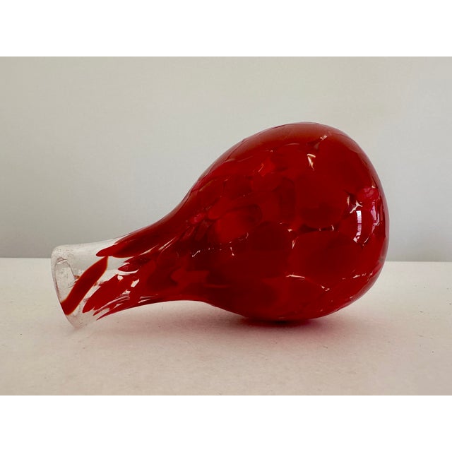 Murano Novel Carlo Moretti Art Glass Bud Vase Murano Italy 1960s For Sale - Image 4 of 6