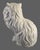 Mid 20th Century Vintage Ceramic Life Size White Green Eyes Cat Figurine 14'' High For Sale - Image 5 of 10