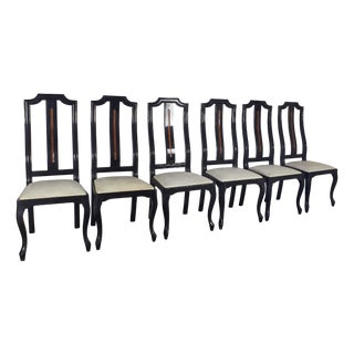 Vintage Chairs by Tommaso Barbi, 1970s, Set of 6 For Sale